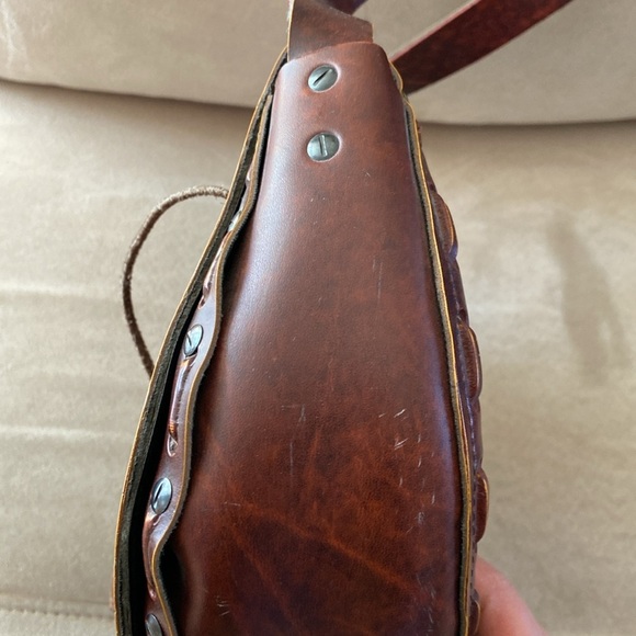 Faux Leather Embossed Shoulder Bag - Picture 9 of 14